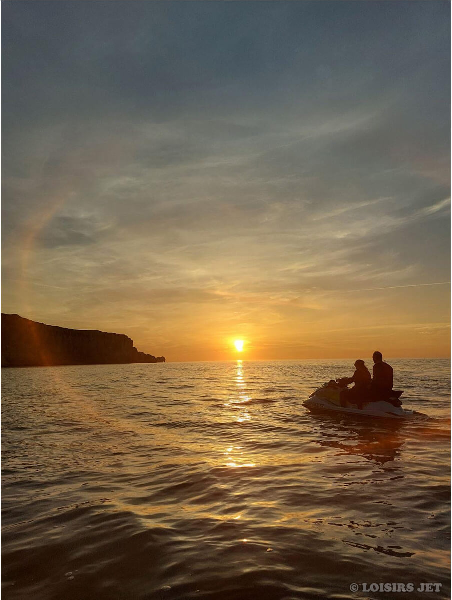 etretat coucher de soleil randonnee jet ski avec loisirs jet fecamp octobre 2023 6